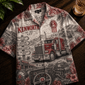 PREMIUM KNWT HAWAIIAN SHIRT LNTH