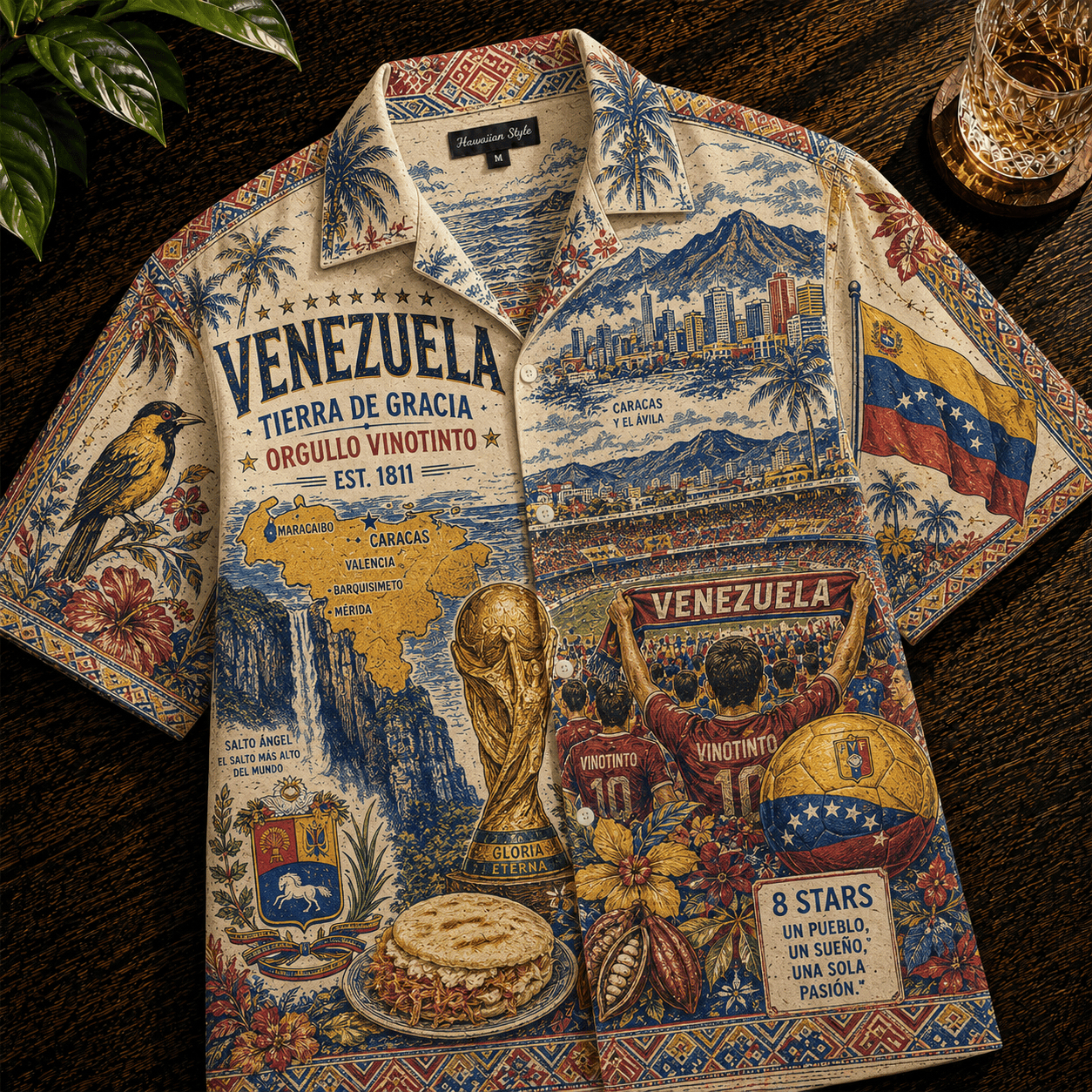 PREMIUM VENE HAWAIIAN SHIRT HQH