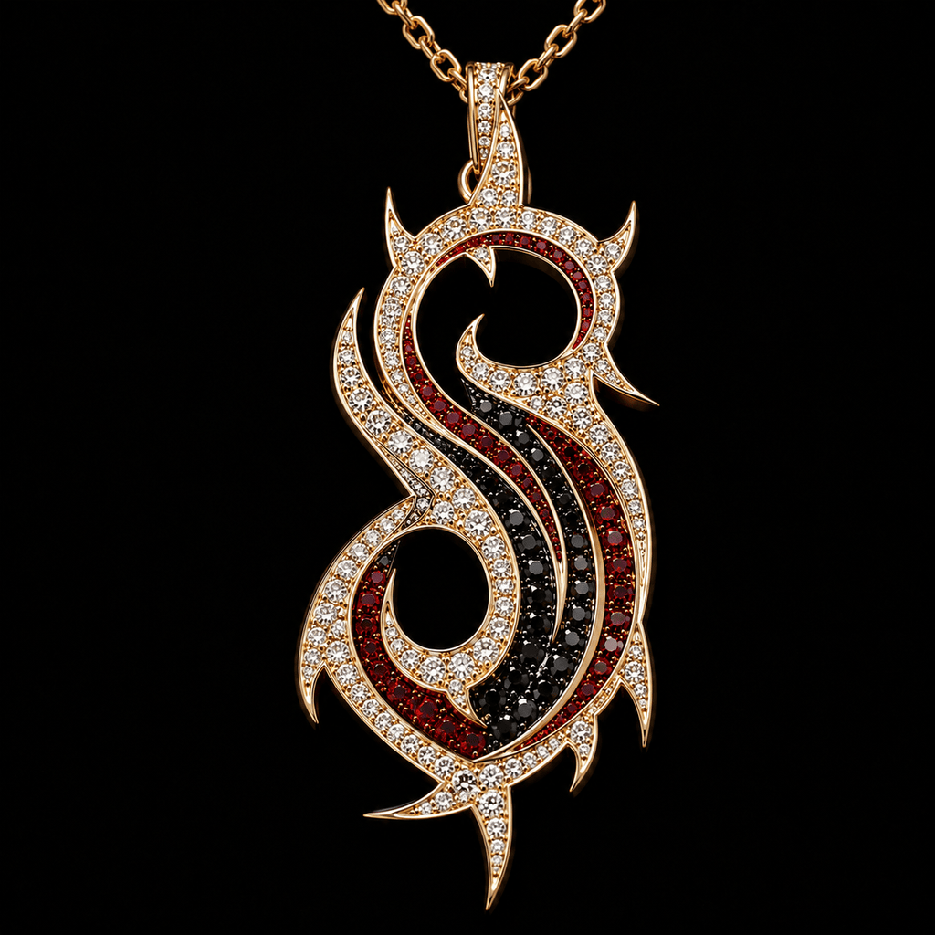 SLK Solid Gold Chain with Diamond Pendant TTTT