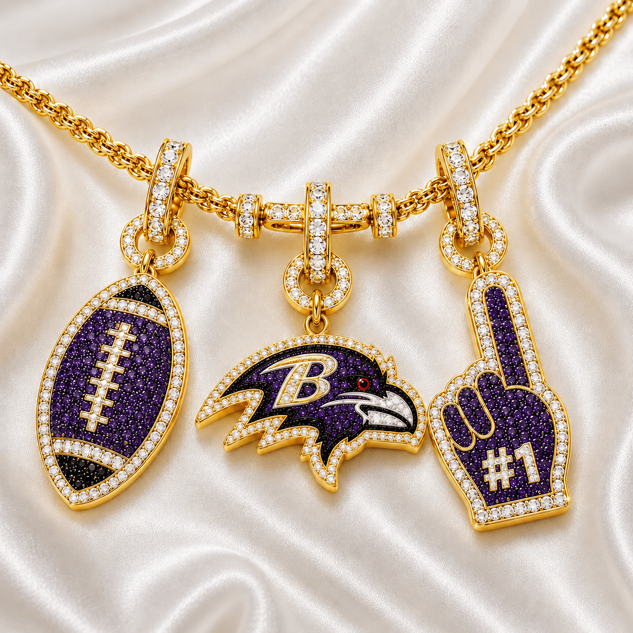 BTR Solid Gold Chain with Diamond Pendant TTTT
