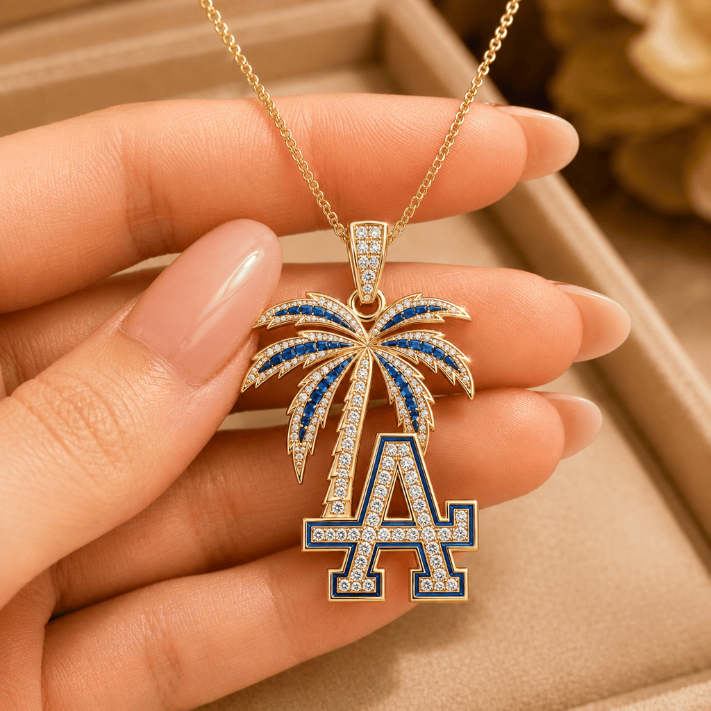 LAD Solid Gold Chain with Diamond Pendant BMD