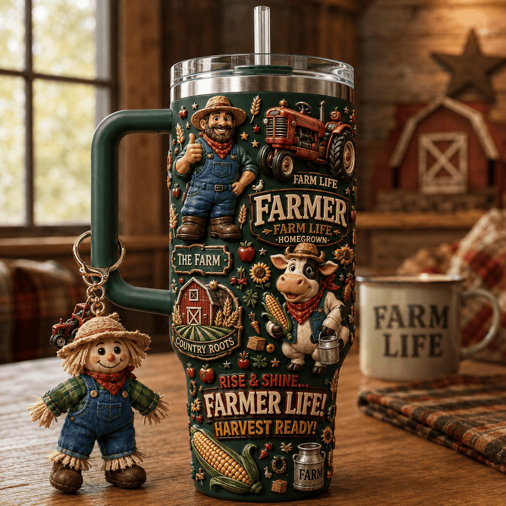FARM 40oz Tumbler With Handle DNBN