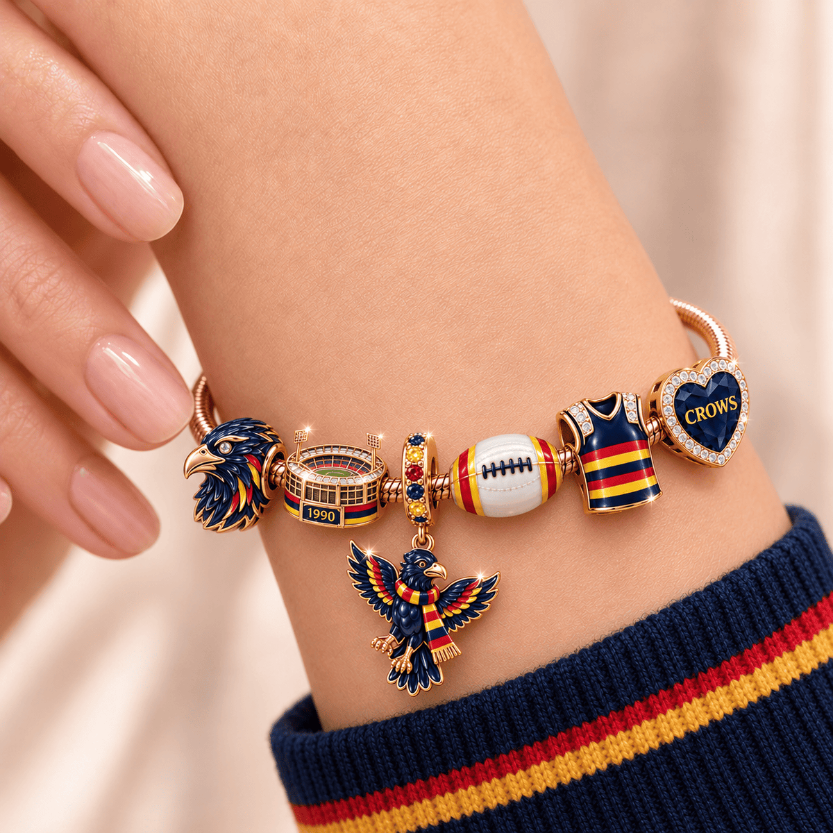 ADLC Rose Gold Charm Bracelet Set TMH