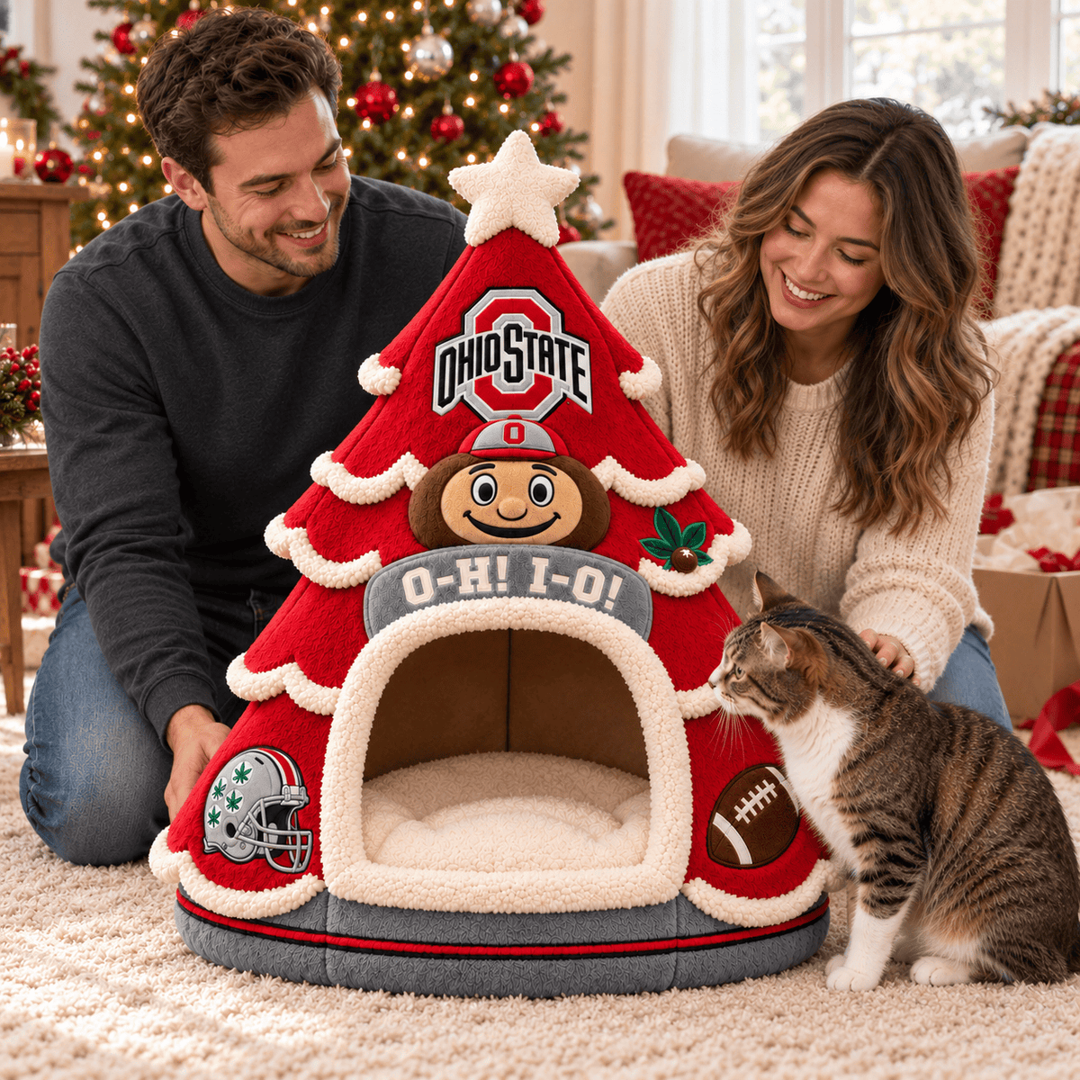 OSB Premium Christmas Tree Pet Bed NHVH