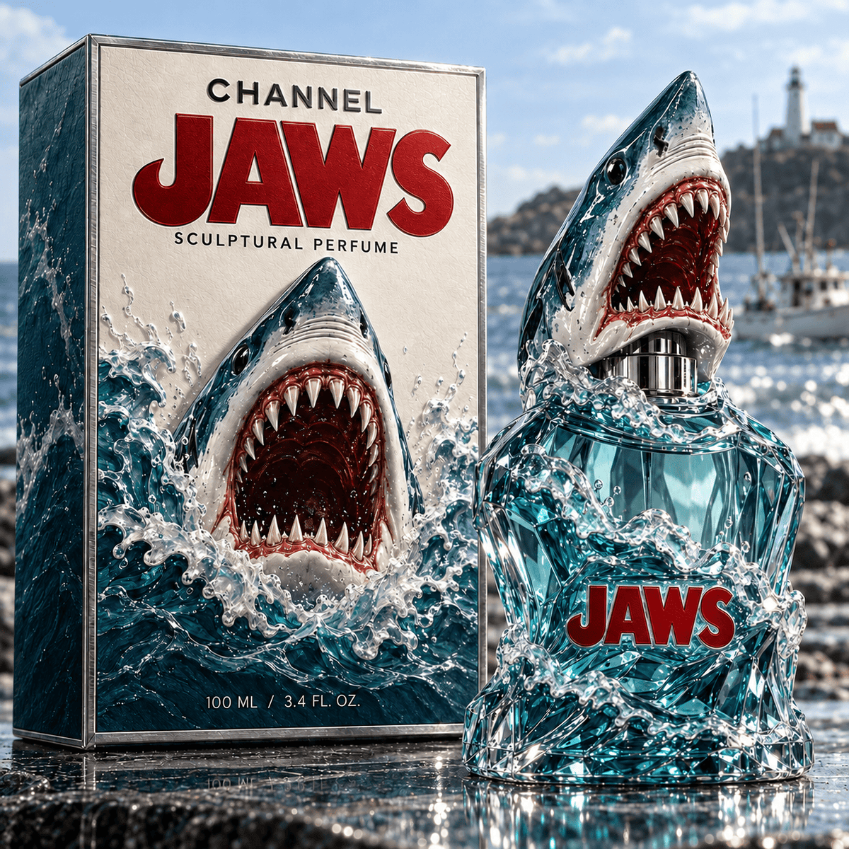 JAWS Sculptural Perfume Collection NTVA
