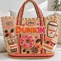 DKDN Straw-Style Embellished Tote Bag NTKO