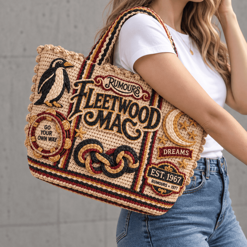 FLM Straw-Style Embellished Tote Bag NTKO