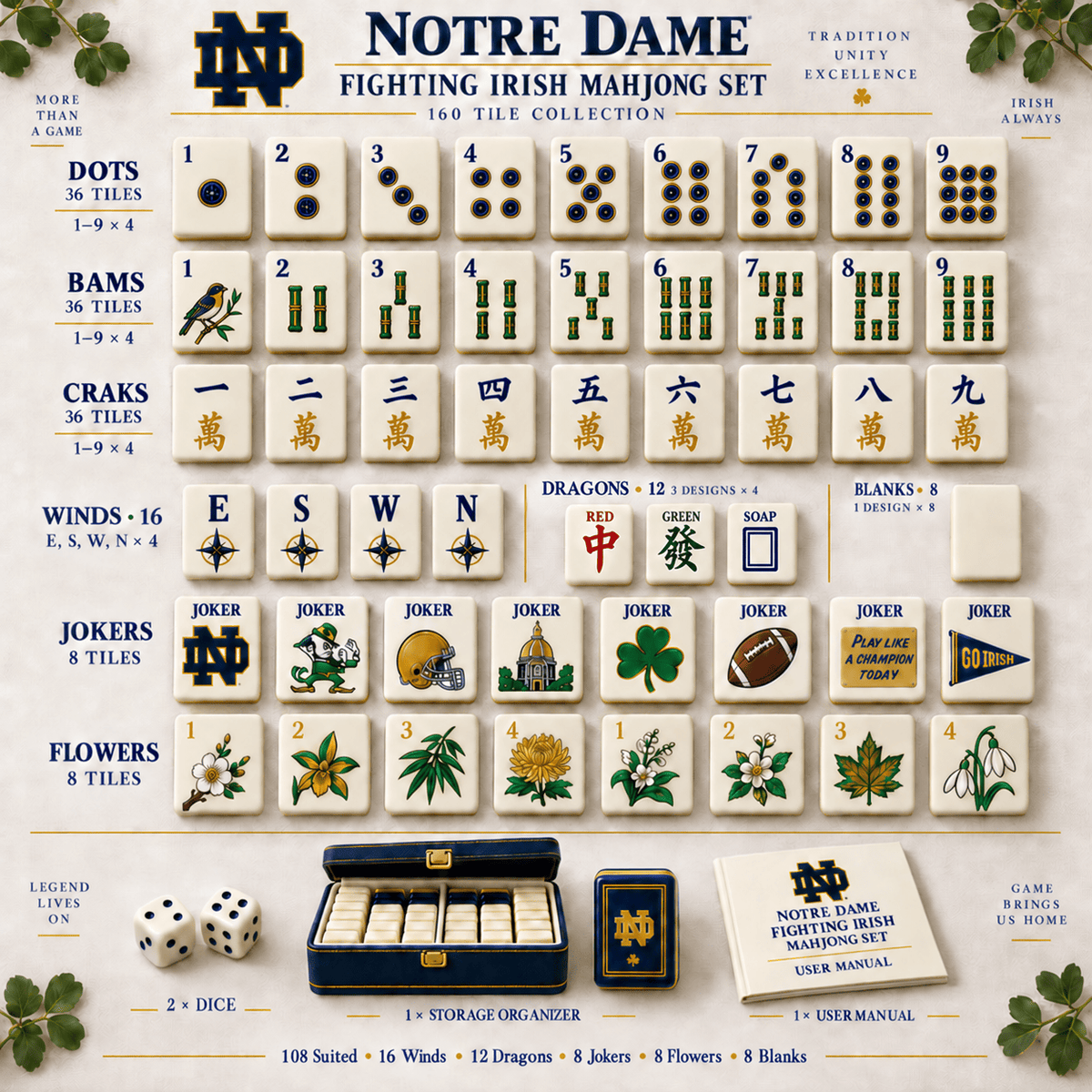 Premium NDFI Mahjong Tiles Set TNSM