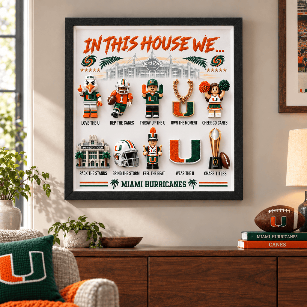 MHC "In This House We…" 3D Fan Display Frame TMH