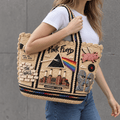 PKFL Straw-Style Embellished Tote Bag DNBN