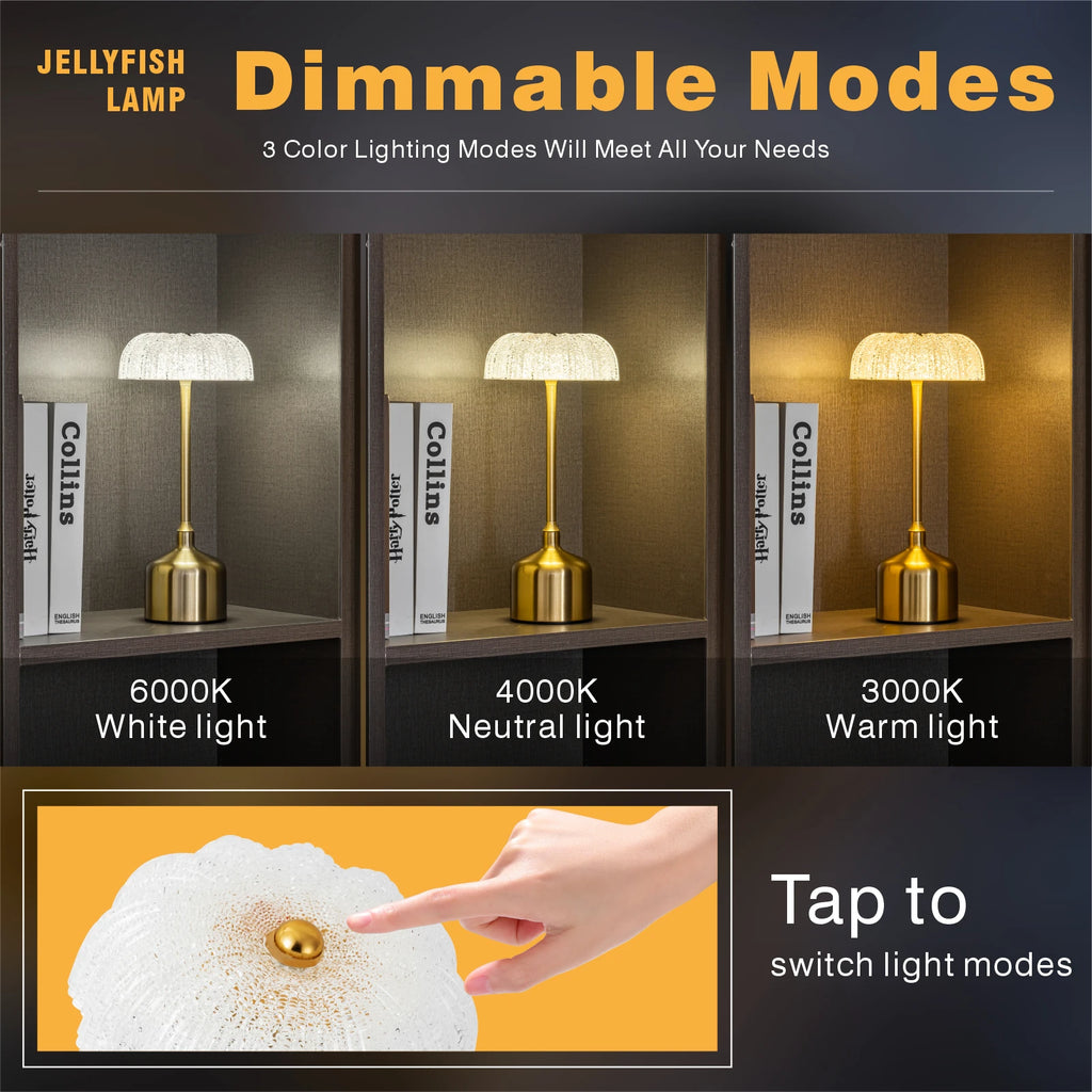 Retro Touch Dimming LED Desk Lamp Rechargeable Vintage Night Light for Bar Restaurant Cafe Bedroom Table Home Decoration