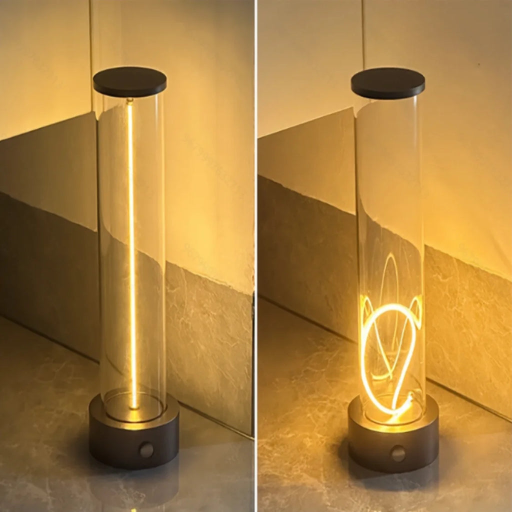 Cordless Portable LED Table Lamp Rechargeable Design Magnetic Desk Lamp with Touch Sensor Three-Level Dimmable For Bedroom Light