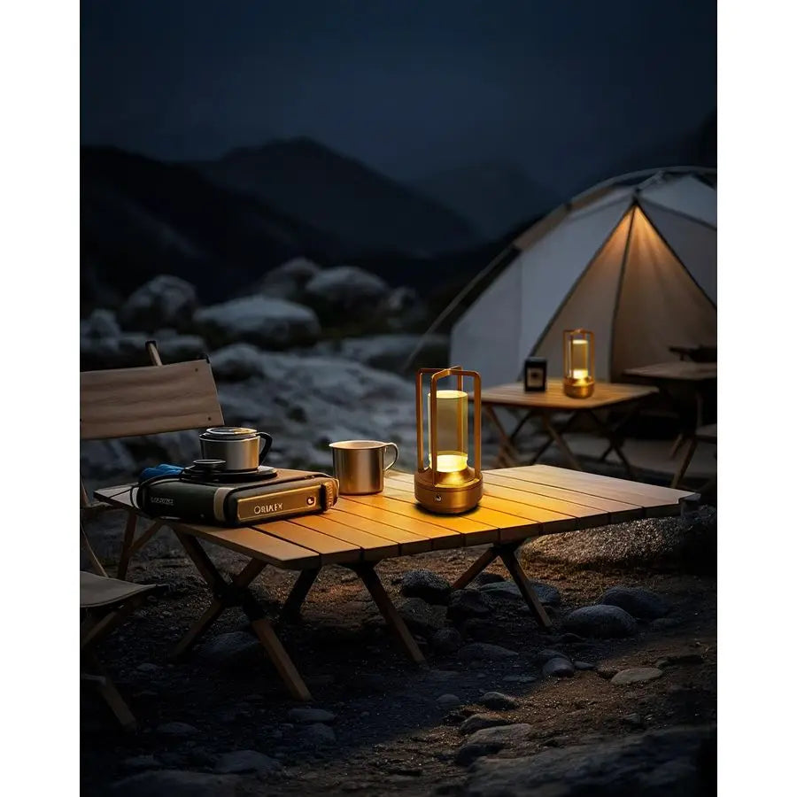 of 2 Cordless Table Lamps, LED Rechargeable Battery Operated Desk Lamps with 3 Color Stepless Dimmable, Small Light Portable for
